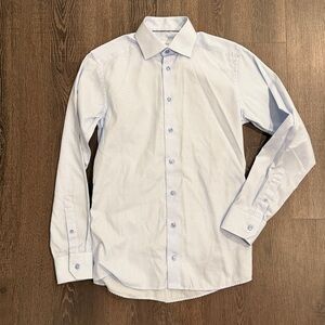 Eton Men's Slim Fit Blue Dot Shirt